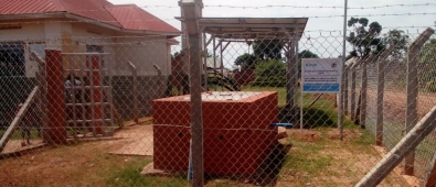 Mitimito village solar water station positioned in front of the mosque