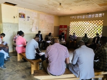 Site meeting at the health center 