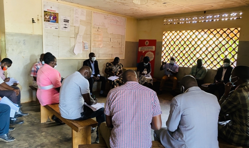 Site meeting at the health center 